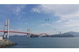 삼천포항의 아름다운 바다